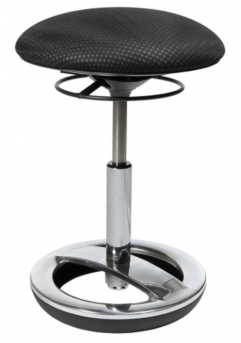 Topstar B-OB Ergonomische Werkkruk - Chroom - Zwart