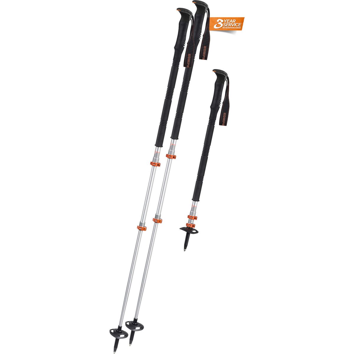 Komperdell Titanal EXP Pro Green silver/ orange (10) 1742355-10-Tele
