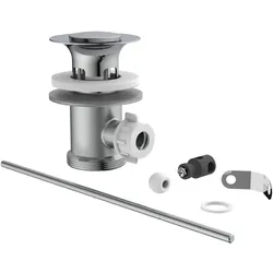 KIRCHHOFF Exzentergarnitur, Chrom, 1 1/4", für Waschtisch, Siphons, Wasseranschluss