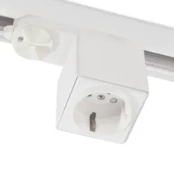 ISOLED 3-Phasen Steckdosen-Adapter (CLASSIC + S1), mit Schutzkontaktstecker, 230V AC, max. 6A, inkl. Kindersicherung, weiß ISO-113579