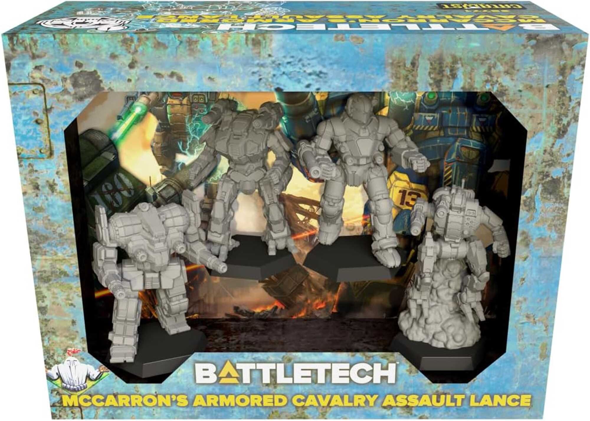 BattleTech: McCarrons Armored Cavalry Assault Lance for Ages 12+, 4-Player Strategy Game by Catalyst Game Labs