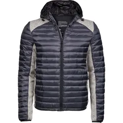 Tee Jays Herren Outdoor Crossover Jacke Stepp-Jacke 9610 space grey/grey melange XL