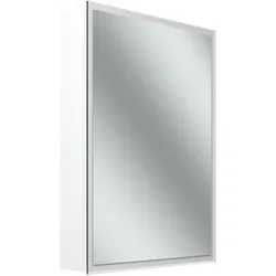 Schneider GLOW D2W Spiegelschrank, eine Tür 50cm, Anschlag rechts, 513x136x736mm, rundum Beleuchtung, Dim2Warm, 218.051.01.02, Ausführung: CH-Norm/Korpus weiss
