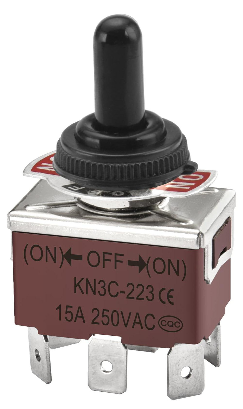 Lustrens Metalen tuimelschakelaar DPDT Momentan 15A 250VAC, 3 positie