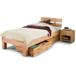 Massivholzbett SOLANO (LF 90x200 cm) - LF 90x200 cm