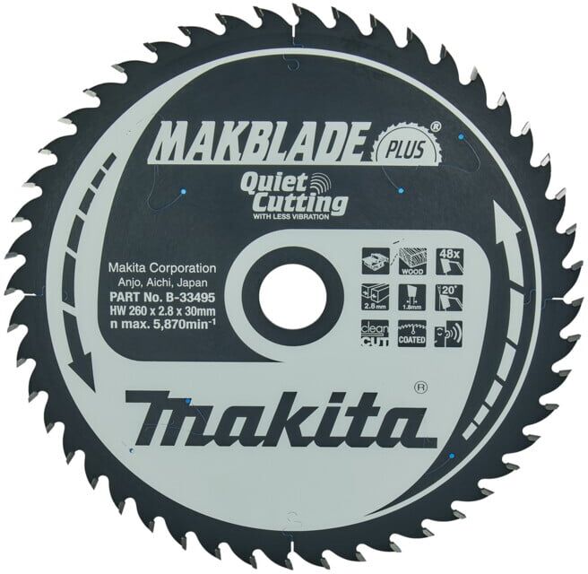 Scie Makita MAKBLADE+ 260x30x48Z (B-33495) (B-33495)