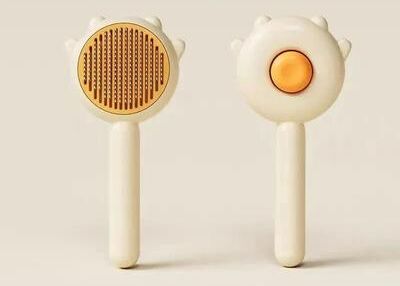 Uplifted Goods Pet Grooming Needle Brush For Cats And Dogs light Yellow