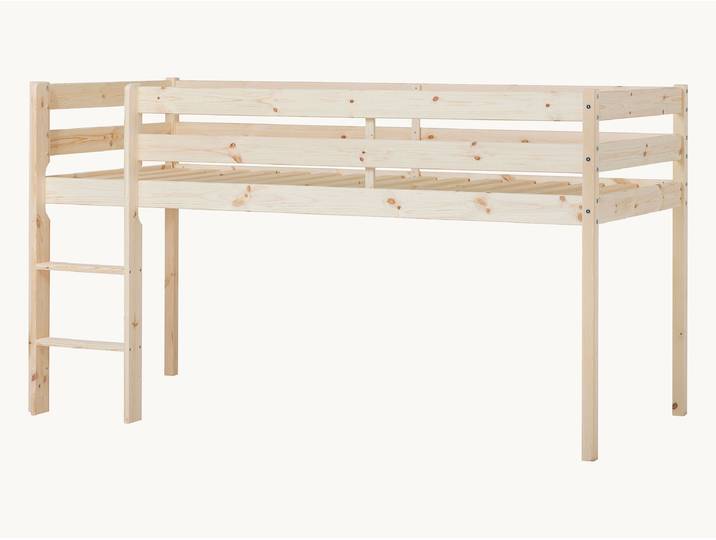 Mini-Hochbett Colino - 90x200 cm - weiß-lackiert