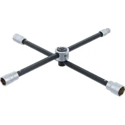 BGS 1456 PKW Radkreuz faltbar zusammenklappbar 17-19-21mm + Vierkant