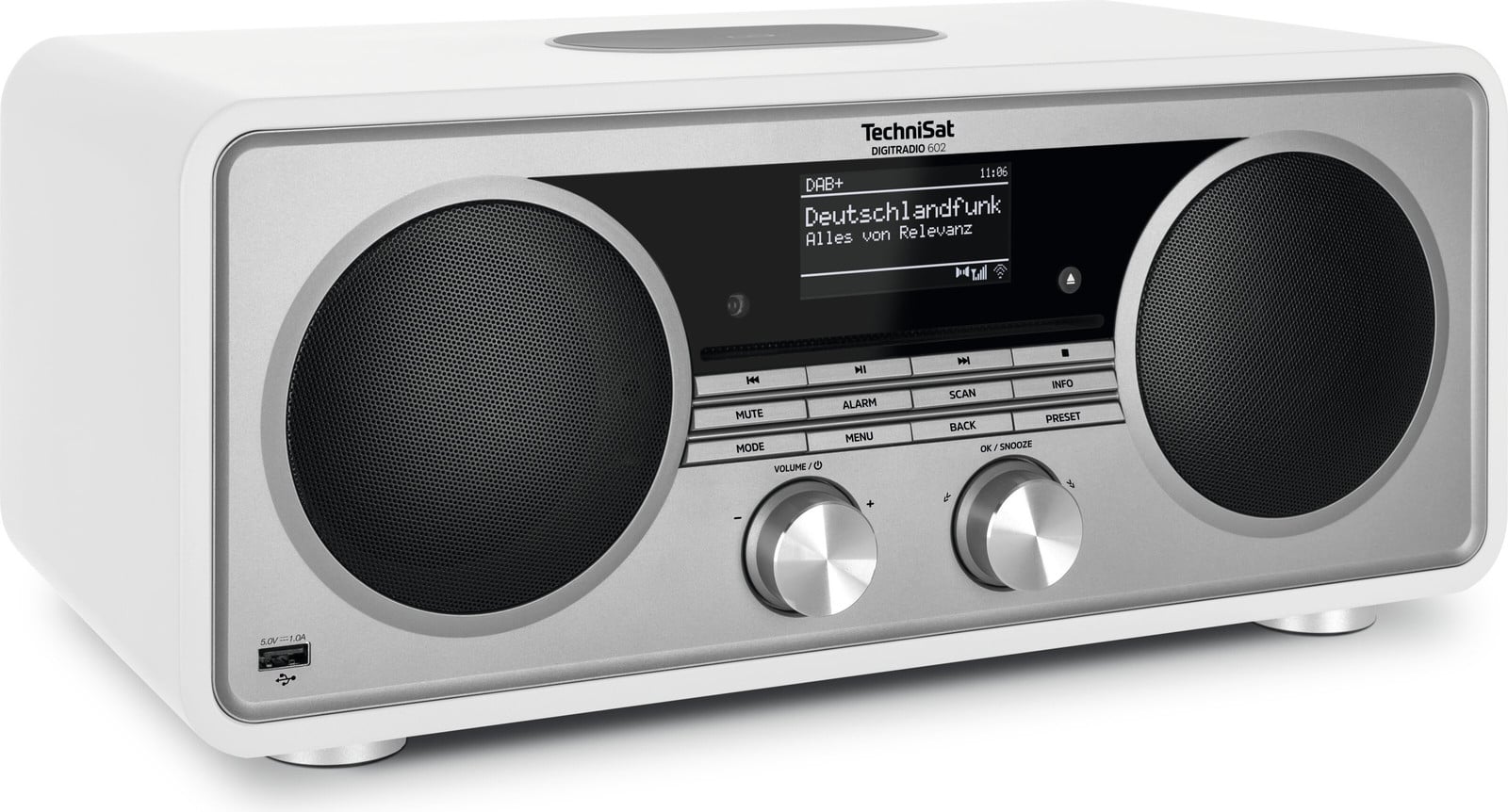 TechniSat DigitRadio 602 Digitale Radio Wit/Zilver