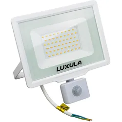 Luxula, Fassadenbeleuchtung, LED-Fluter mit Bewegungsmelder (5000 lm, IP65)