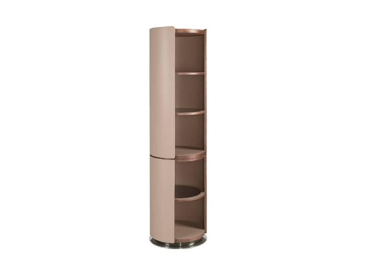 Design Regal „Koh Phi Phi“ mit Kunstlederbezug Nussbaum, Beige Angel Cerdá