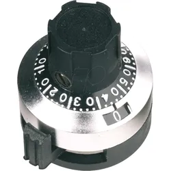 KNOPF 534-11 - Präzisionsdrehknopf für Typ 534 von Vishay, schwarz / silber