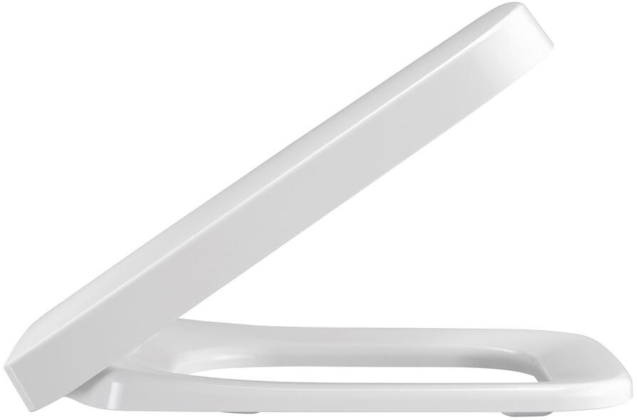 Pressalit WC siège 824000-DB6999 charnière fixe DB6, Inox , standard, blanc, avec couvercle