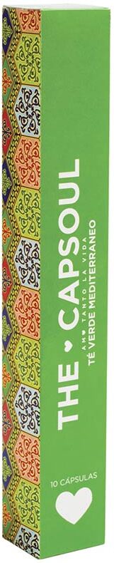 The Capsoul Cápsulas Té verde mediterraneo cápsulas compatibles Nespresso 10 u