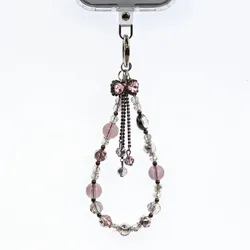 Crong Phone Charm - Anhänger für Kordel für das Handy (Silver Bow)