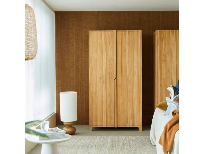 Schrank aus massivem Teakholz - Natur - Teak