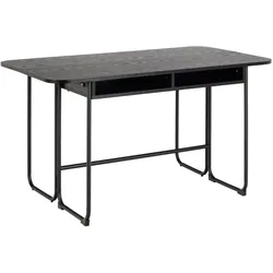 Actona »Darlington« Esstisch Esche schwarz Dekor 40/80x77x140 cm / Esche schwarz Dekor