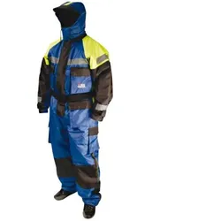 Floatation Suit - 1 pc (Black/Blue/Yellow), Schwarz/Blau/Gelb, M
