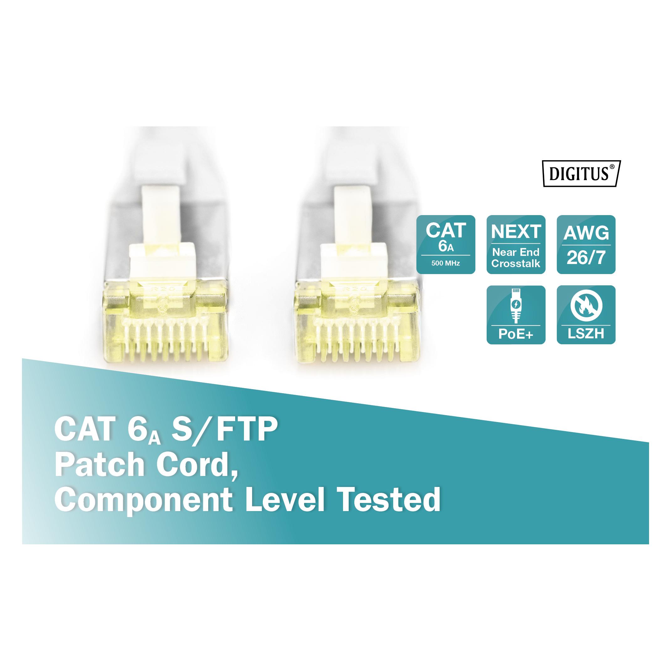 Digitus CAT 6A S/FTP Patchkabel, Component Level getestet (S/FTP, CAT6a, 5 m) (DK-1644-A-050CL)