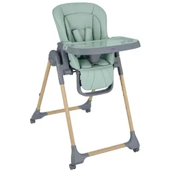 Kikka boo Kinderhochstuhl Olive 2, klappbar, Räder, höhenverstellbar, Ablagefach grün