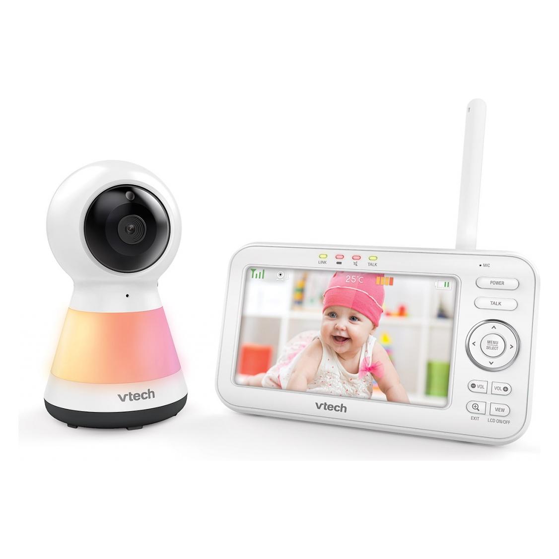 VTech Niania Mobile Nanny Video 5-Zoll-Lampe VM-5255 (Babyphone mit Kamera, 300 m) (VM-5255)