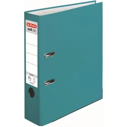 herlitz Ordner maX.file protect A4 8cm Caribbean Turquoise Packung mit 20 Stück