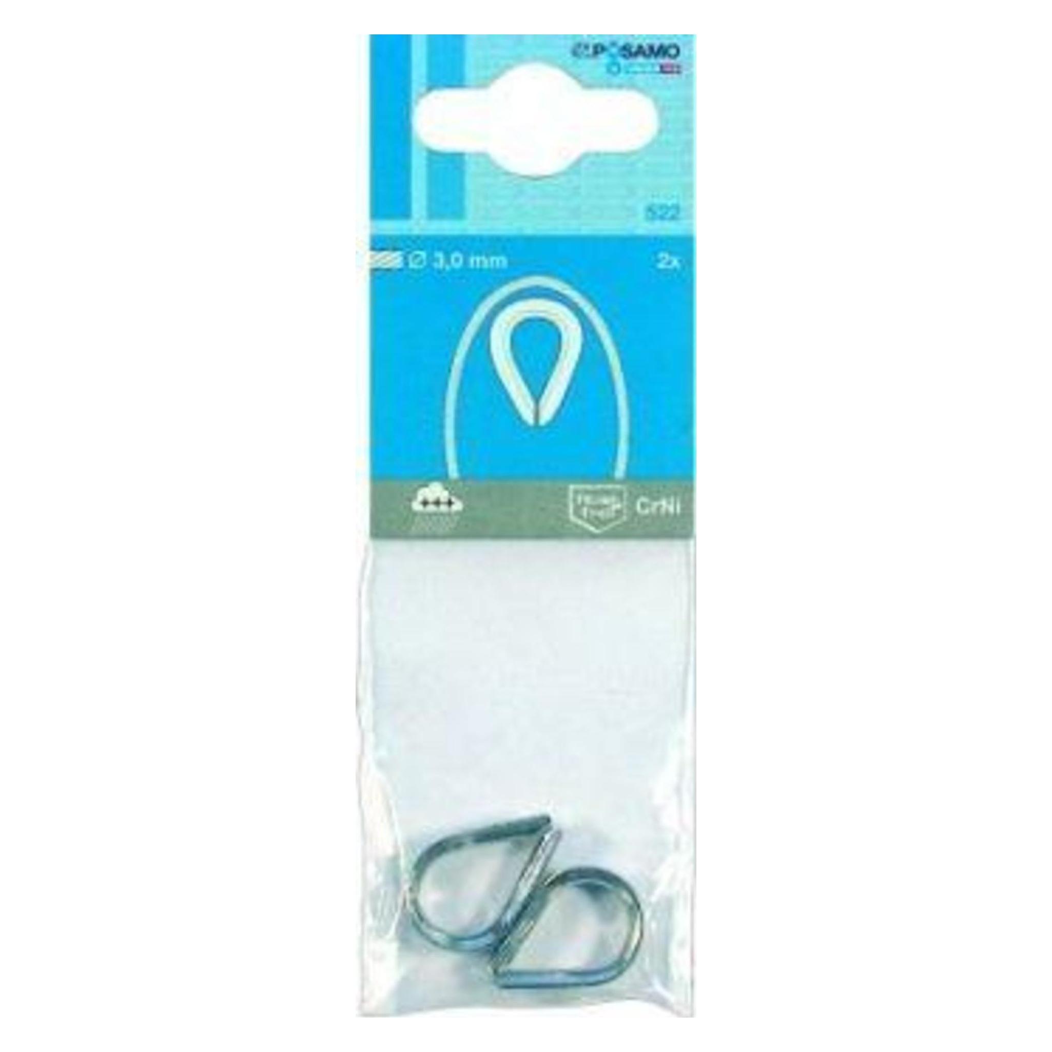 Pösamo Kausche 3 mm (hnl. DIN 6899) Edelstahl A4 2 Stck (4011645000818)