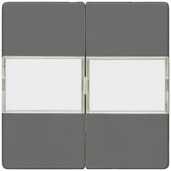 Siemens Schalterprogramm 2fach Beschriftungsfeld Carbon 5TG6232 1 St.