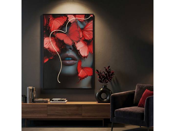 Tableau impression sur toile LED femme 60x90 cm Kofi