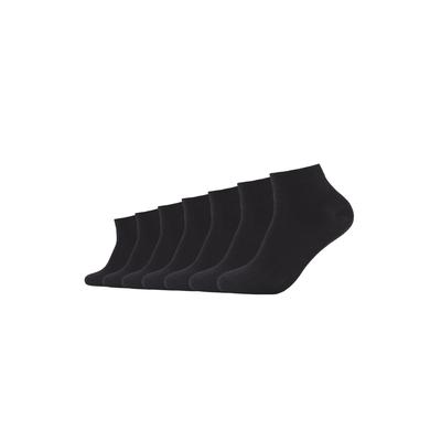 Kurzsocken CAMANO "7er Pack", Damen, Gr. 39-42, schwarz, 78% Baumwolle, 20% Polyamid, 2% Elasthan, mehrfarbig, Socken