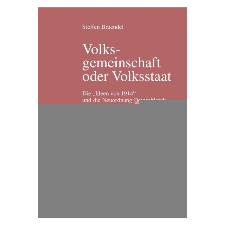 De Gruyter Bruendel,S.:Volksgemeinschaft (Deutsch, Hardcover, Steffen Bruendel) (67759203)