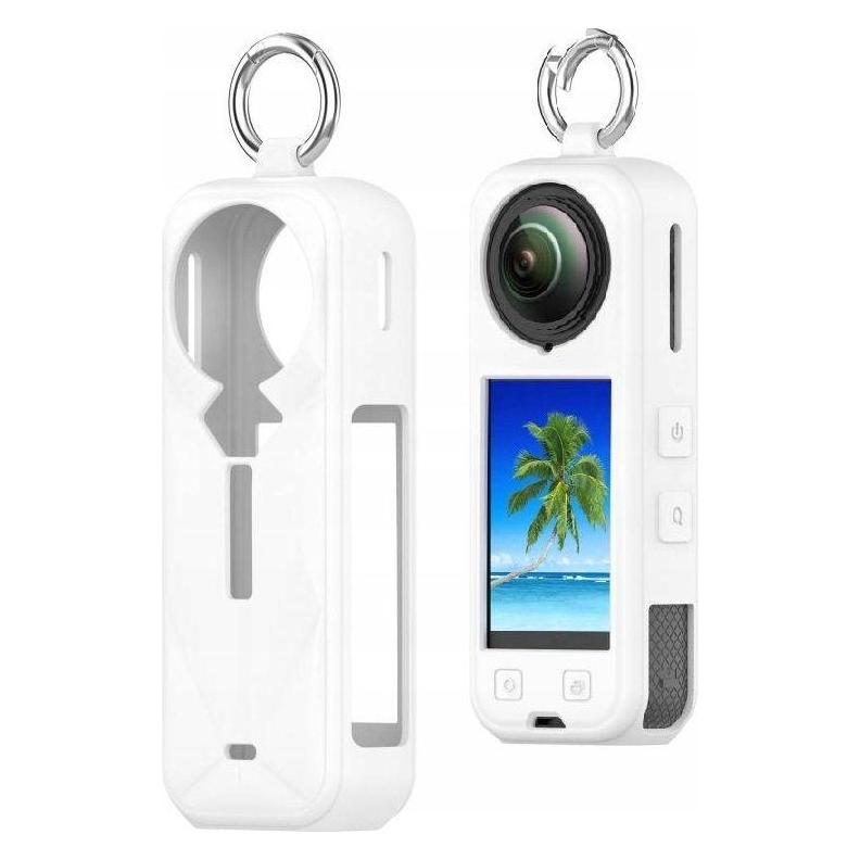 Puluz Pokrowiec Futerał Etui Case Osłona Silikonowa Do Insta360 X5 / Insta 360 X 5 / Sya002918301a / Biały (PULUZ)