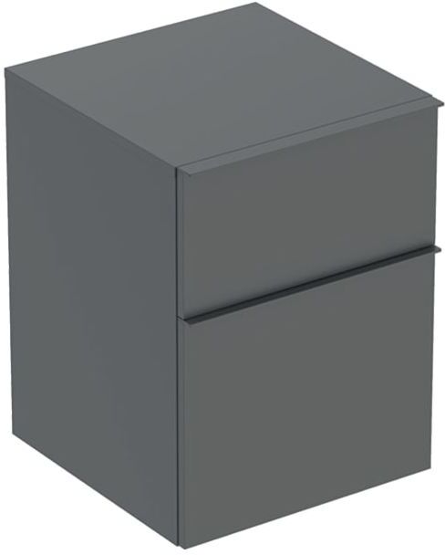 Geberit iCon Seitenschrank 502315JK1 45x60x47,6cm, 2 Schubladen, lava matt/lava matt