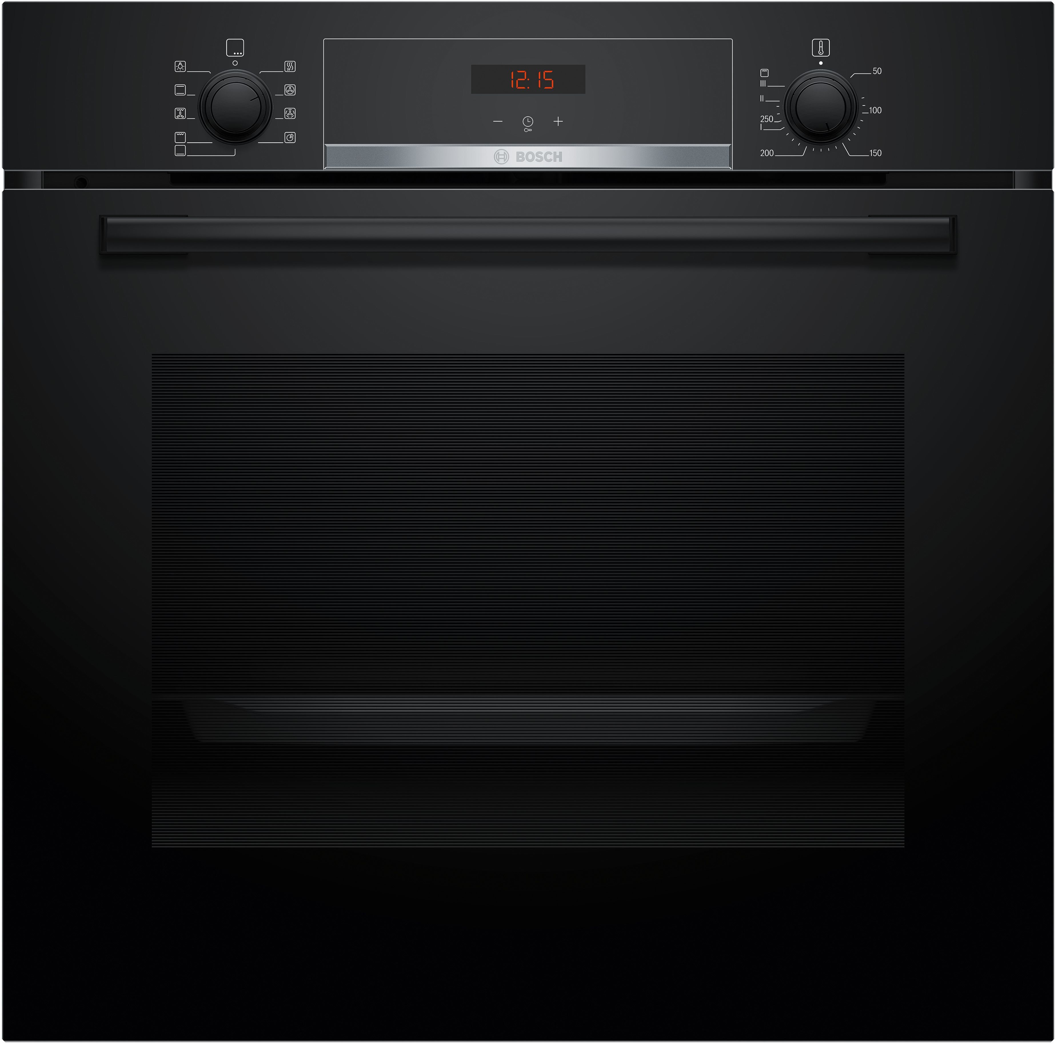 Bosch Backofen "HBA514BB3", Energieeffizienz: A+, schwarz, B:59,4cm H:59,5cm T:54,8cm, Backöfen, Zeitfunktion der LED-Display-Steuerung ermöglicht einfaches Bedienen, Backofen