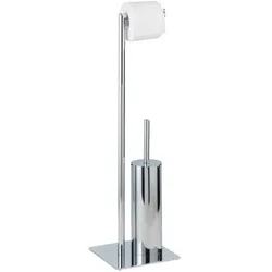 WENKO Stand WC-Garnitur Mod. Recco, WC-Bürstenhalter und Toilettenpapierhalter