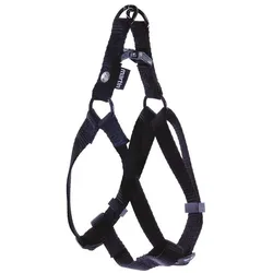 Martin Instap Tuig Nylon Zwart (50, Hund, Spazieren), Halsband + Leine