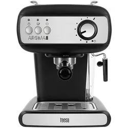 Teesa TSA4009 - Espressomachine AROMA 400, melkopschuimer, 850 Watt, Siebträgermaschine, Schwarz