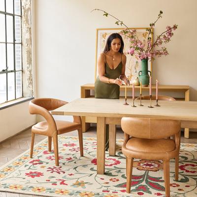Padma Lakshmi x Rugs USA Padma Lakshmi Shangrila Folk Floral Wool Rug