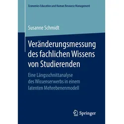 Veränderungsmessung des fachlichen Wissens von Studierenden, Fachbücher von Susanne Schmidt