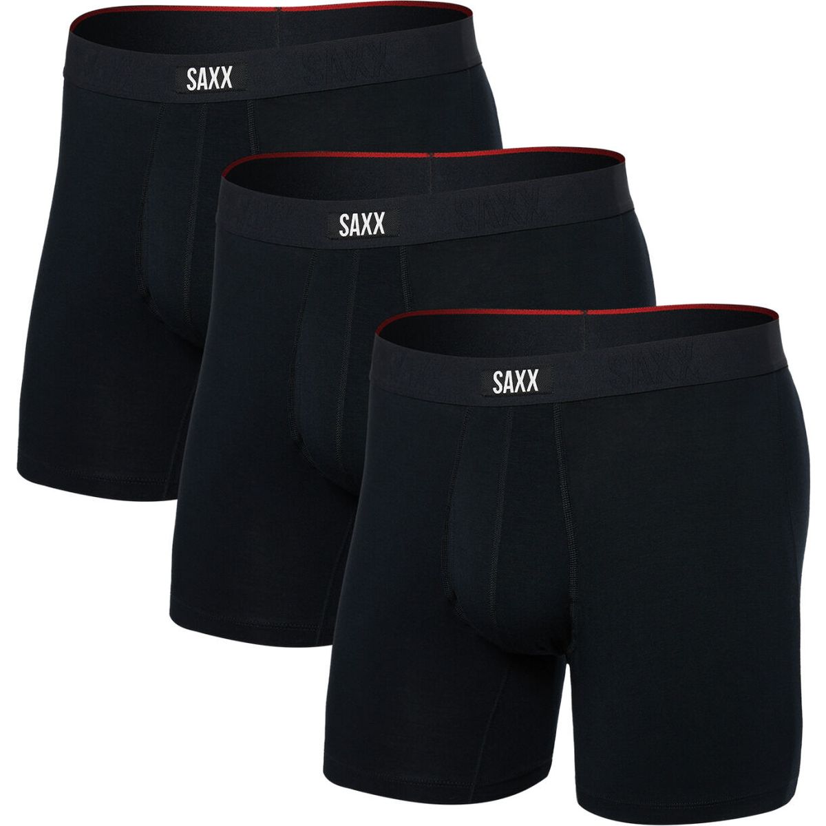 Saxx Vibe Xtra Soft Comfort Boxer Brief FLY 3PK black (BLK) XXL SXPP3VX-BLK-XXL