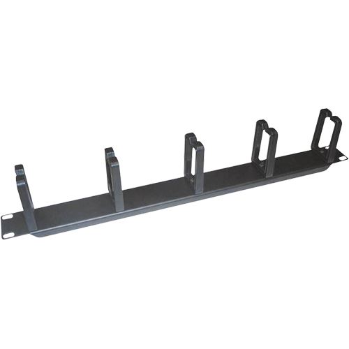 Logilink Kabelführungspanel 19" (48,26cm) 1HE, 5 Plastikringe, schwarz