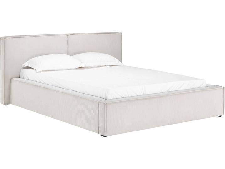 Kastenbett SQUADRA 160x200cm stoff beige