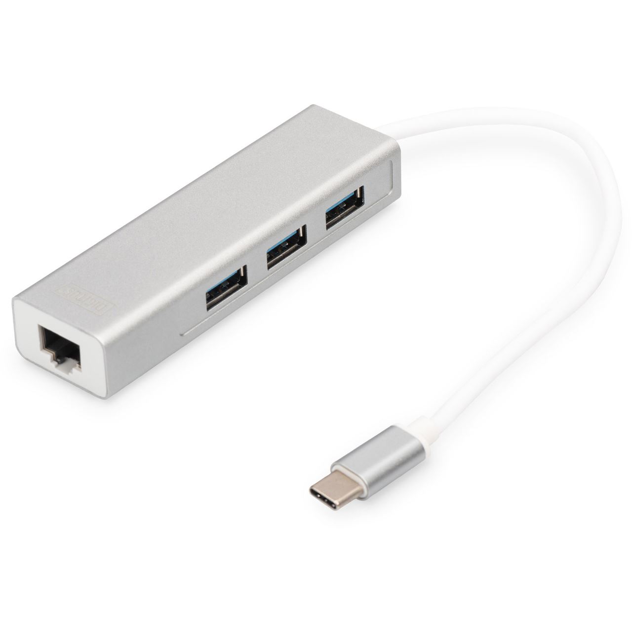 Digitus USB3.0 TypC 3-Port-Hub & Gigabit LAN-Adapt. Typ A