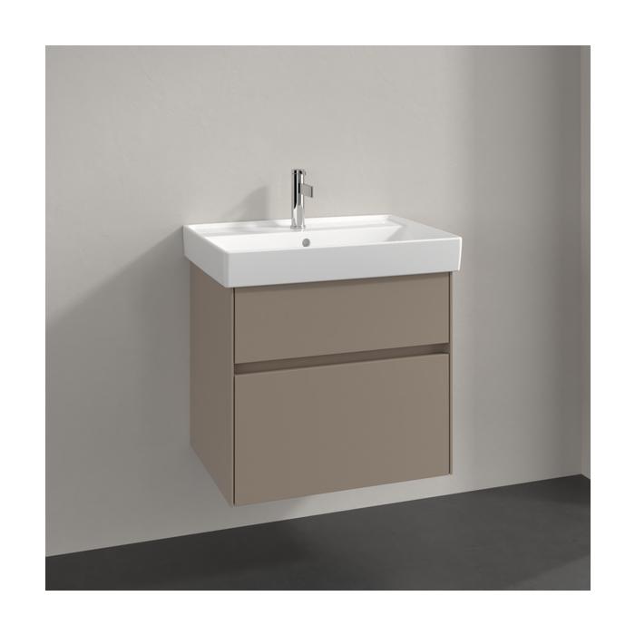 Villeroy und Boch Collaro Waschtischunterschrank C00900VM 60,4x54,6x44,4cm, Waschbecken mittig, taupe