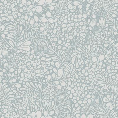 A-Street Prints Siv Light Blue Botanical Wallpaper