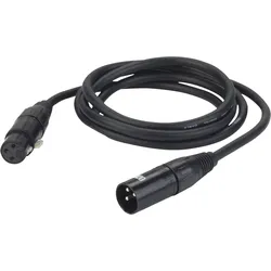 DAP FL09 - DMX/AES-EBU XLR/M 3P to XLR/F 3P 75cm