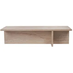 COUCHTISCH mit rechteckiger Platte und asymmetrischem Fuß L120 cm - HARBOR