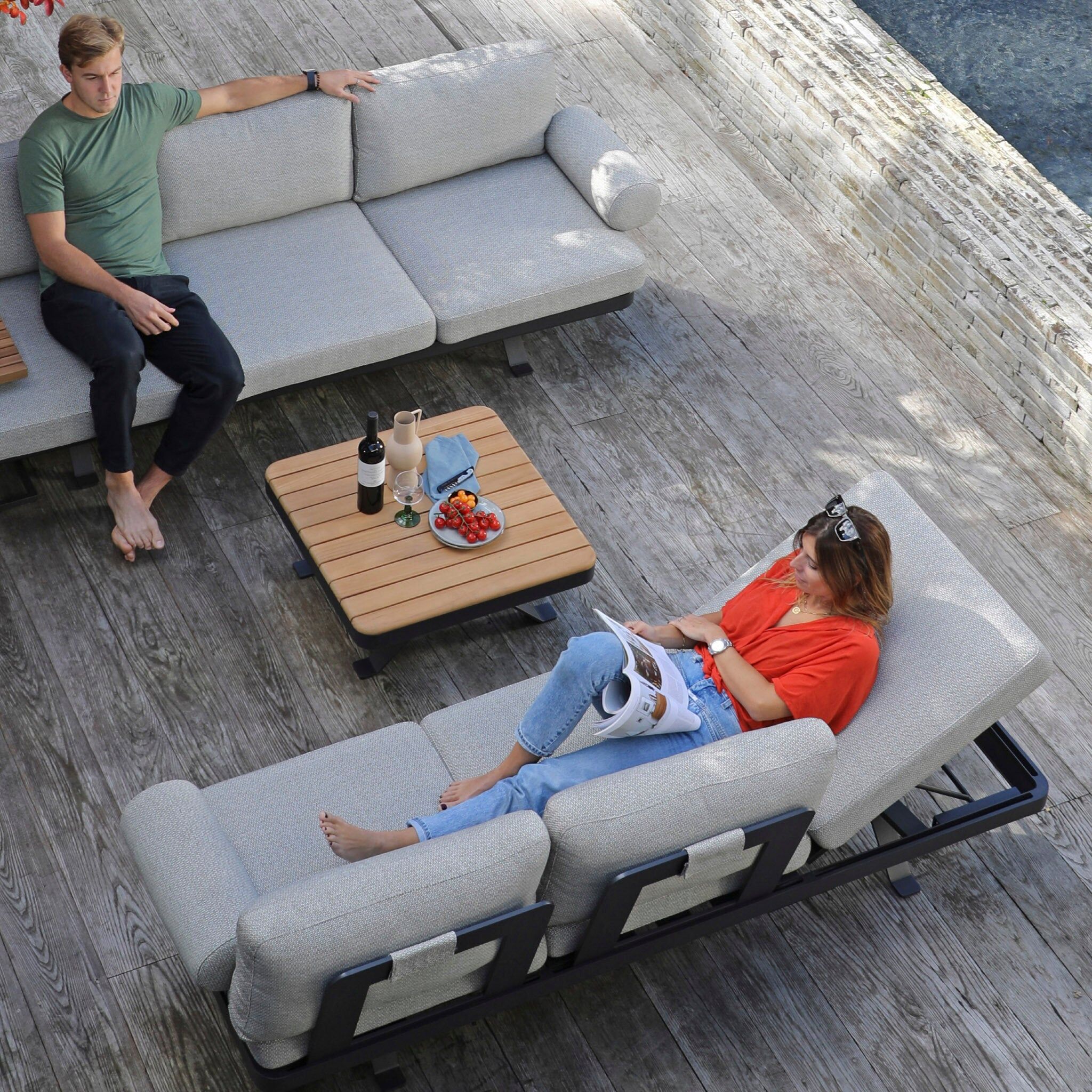 Harbour Lifestyle Vienna Corner Group Set in Grey