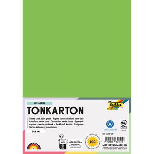 Folia Fotokarton 6122/4/51, A4, hellgrün, 220g/m², 100 Blatt
